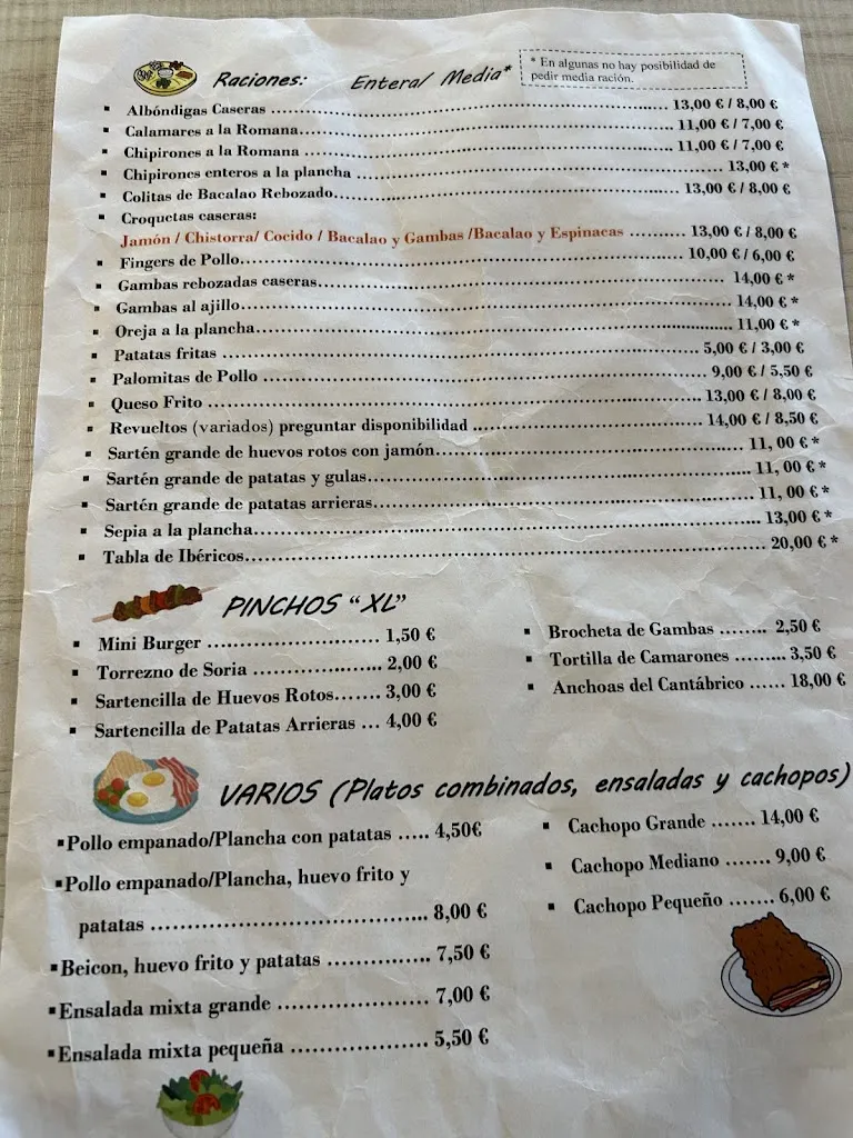 Menu_Cafetería Restaurante Petru's_Villarta de San Juan_image_2