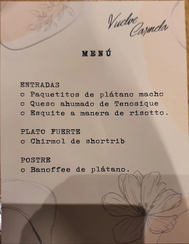 Menu_Vuelve Carmela_Villahermosa_image_3