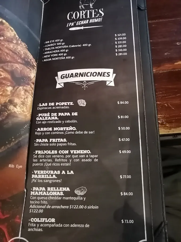 Menu_Bravo Butchers_Villahermosa_image_4