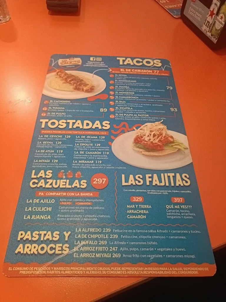Menu_El Reyna Mariscos Villahermosa_Villahermosa_image_1