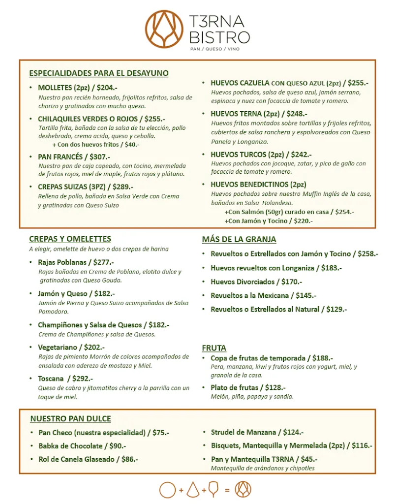 Menu_T3RNA Bistro / TERNA_Villahermosa_image_2