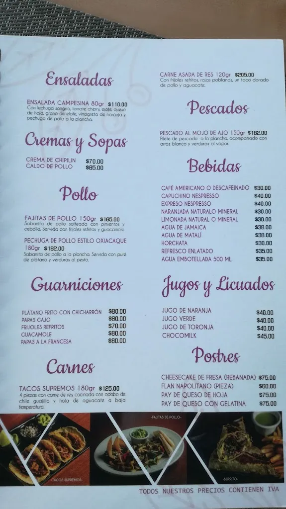 Menu_Restaurante La Choquita Gourmet_Villahermosa_image_1