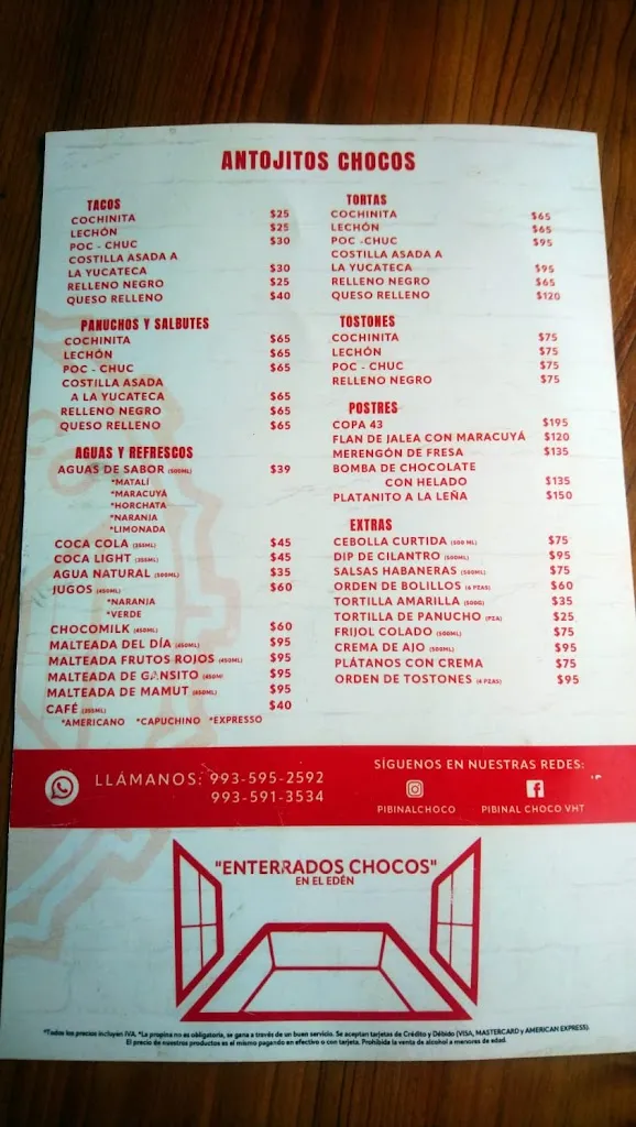 Menu_Velerito Choco_Villahermosa_image_2