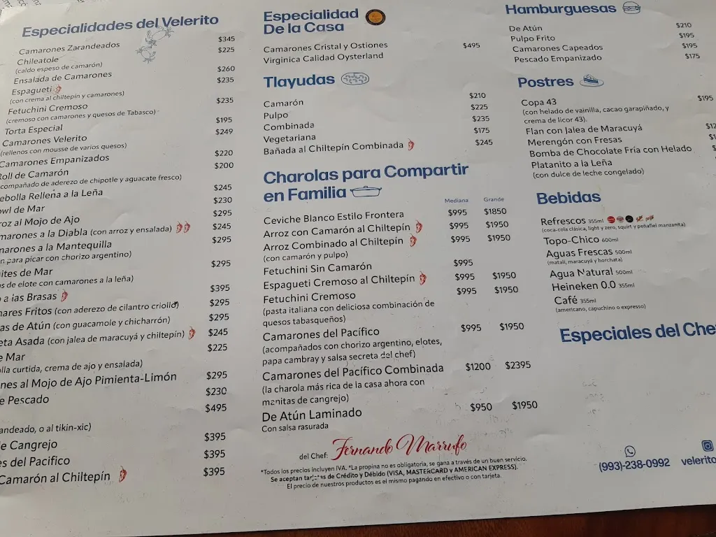 Menu_Velerito Choco_Villahermosa_image_4