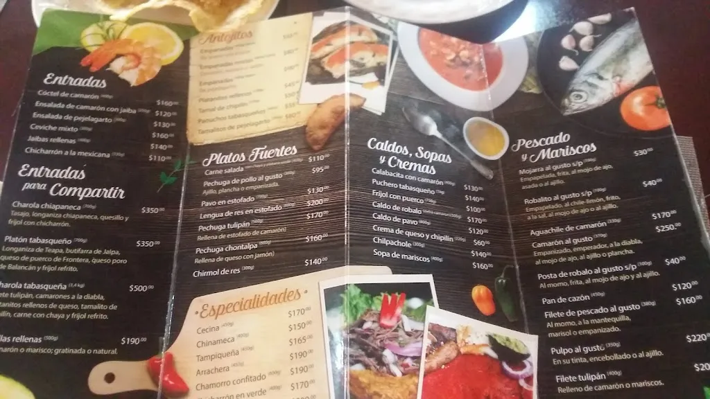 Menu_Restaurante Los Tulipanes Suc. CICOM_Villahermosa_image_3