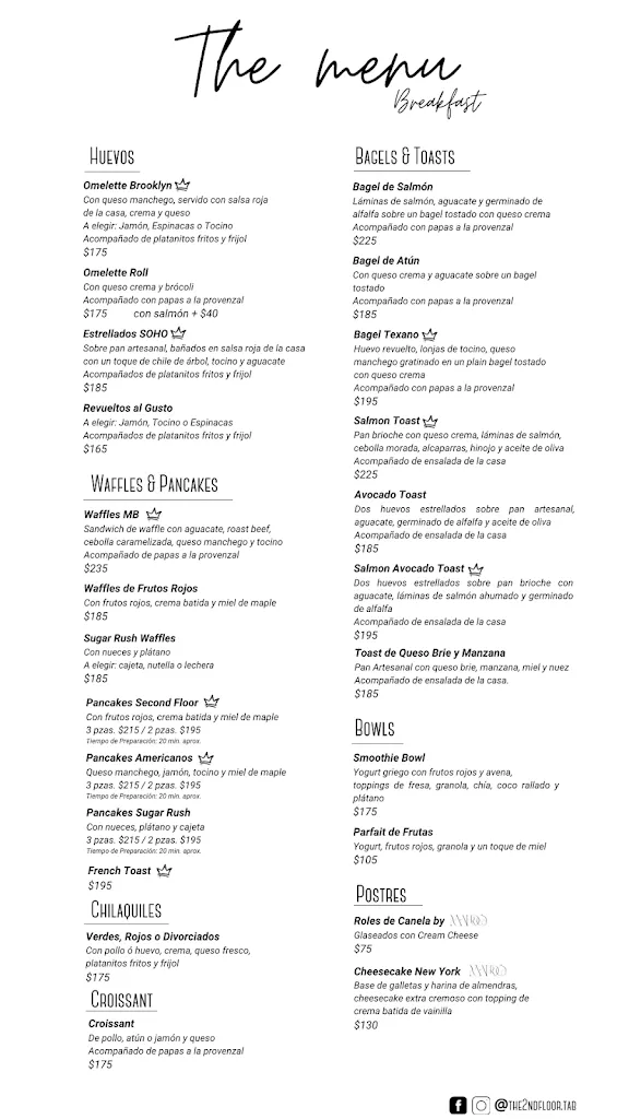 Menu_The 2nd Floor_Villahermosa_image_1