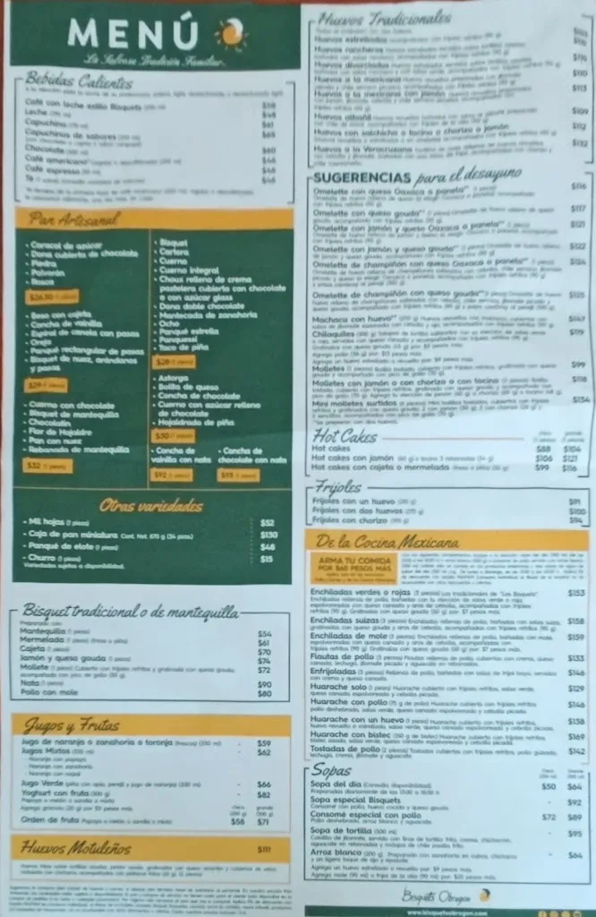 Menu_Bisquets Obregón_Villahermosa_image_2