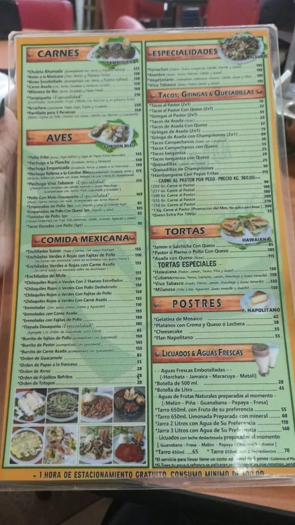 Menu_Restaurant Familiar: Viva Tabasco!_Villahermosa_image_1