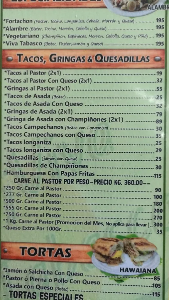 Menu_Restaurant Familiar: Viva Tabasco!_Villahermosa_image_3