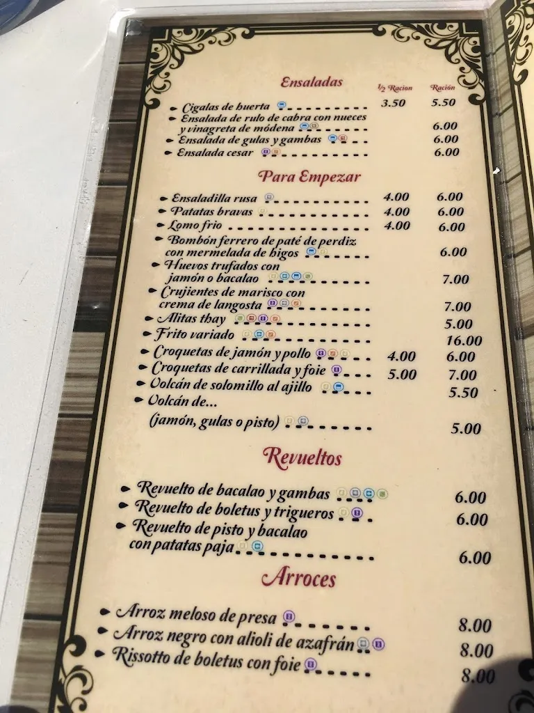 Menu_Restaurante gastro-taberna 