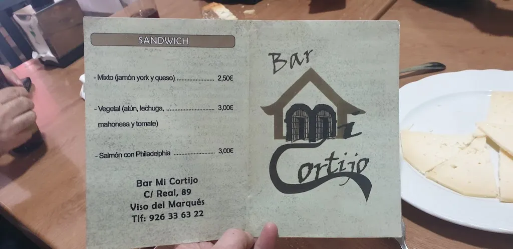 Menu_Bar mi cortijo_Viso del Marqués_immagine_1