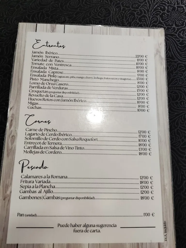 Menu_Cervecería Pinky_Viso del Marqués_image_1