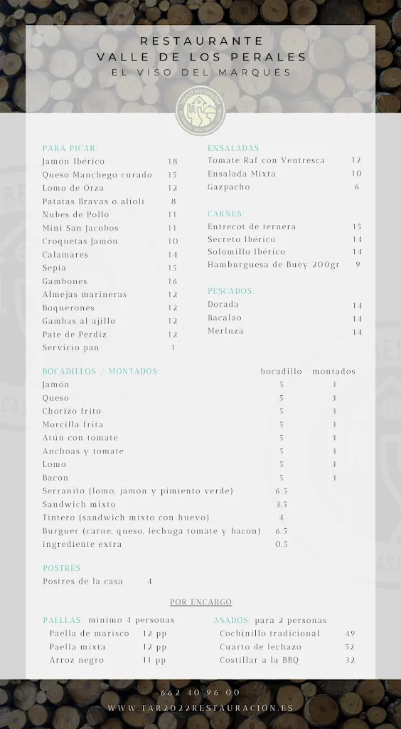 Menu_Bar/Restaurante Valle de los Perales_Viso del Marqués_image_1