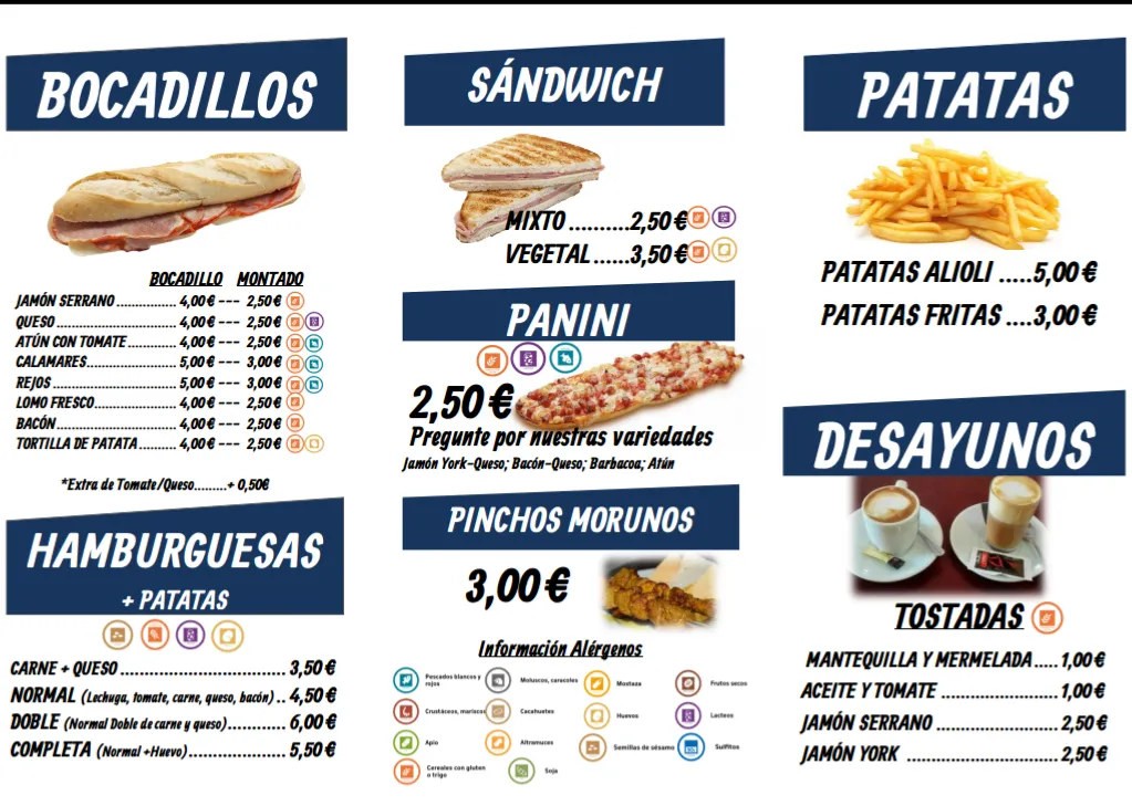 Menu_Cafe Bar El Pradillo_Viso del Marqués_image_1