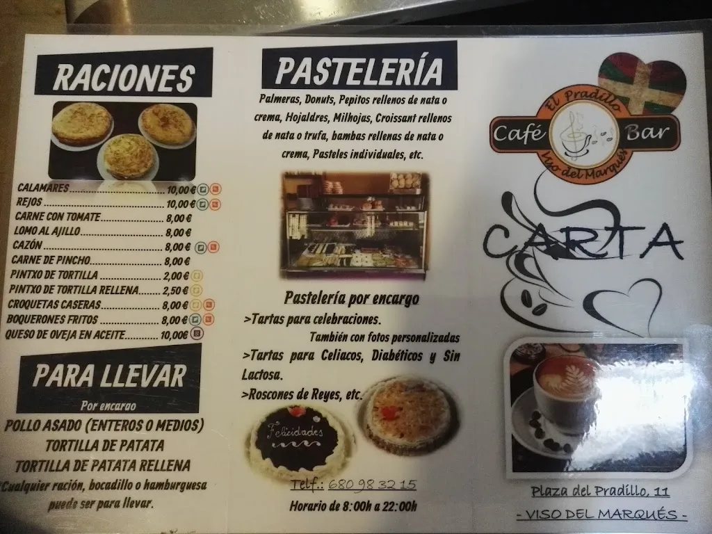 Menu_Cafe Bar El Pradillo_Viso del Marqués_image_4