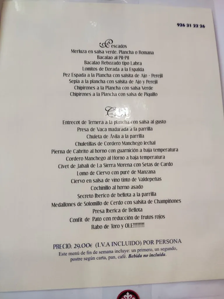 Menu_Restaurante Venta del Comendador_Valdepeñas_image_2