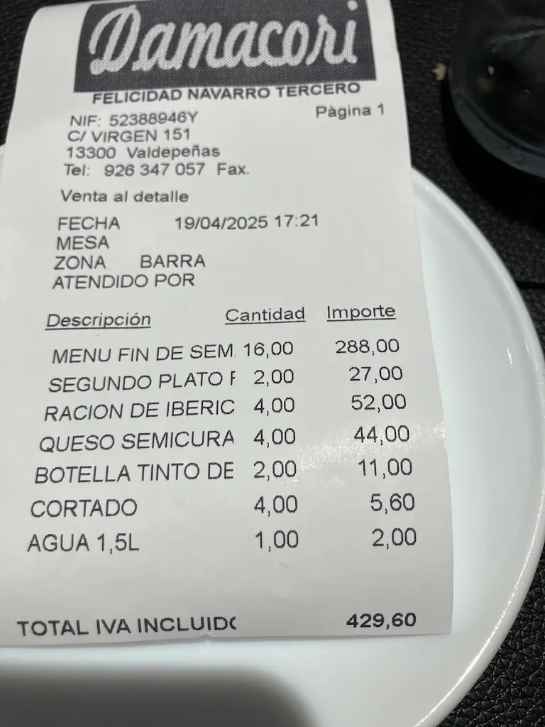 Belinda Garcia_Restaurante Damacori_Valdepeñas_review