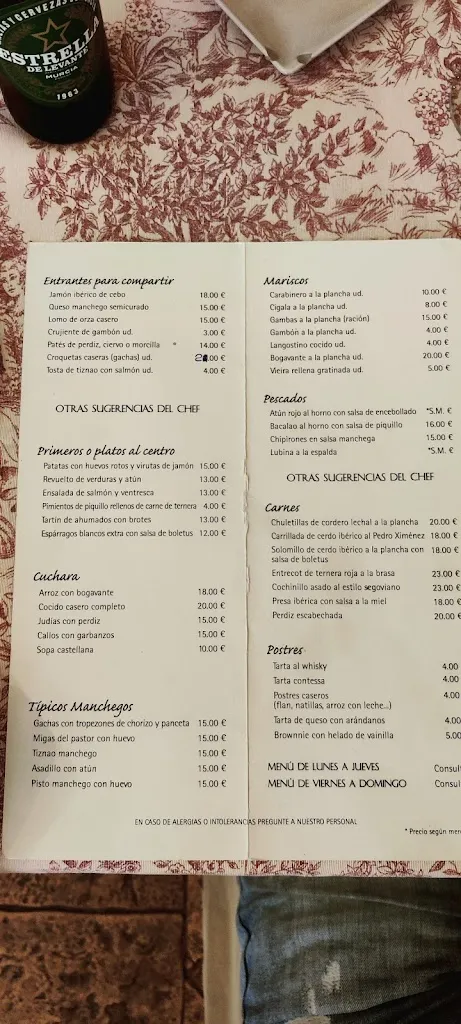 Menu_Restaurante Asador - Vieja Casona_Valdepeñas_immagine_2