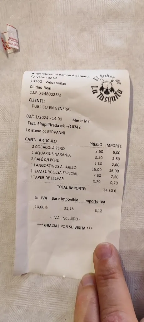 Fran González Madrillano_Restaurante EL SABOR DE LA TASQUITA_Valdepeñas_review