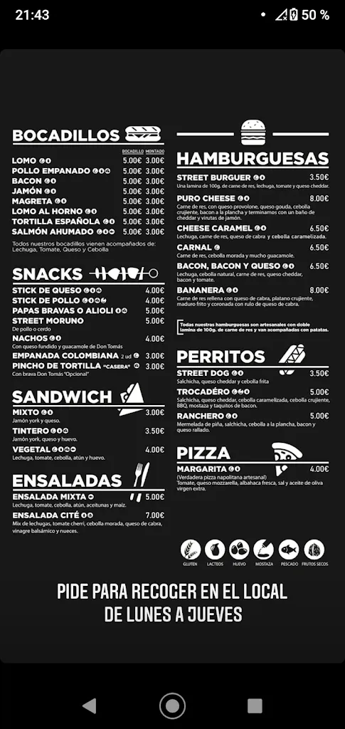 Menu_Hamburguesería Don Tomás Street Food_Valdepeñas_image_3