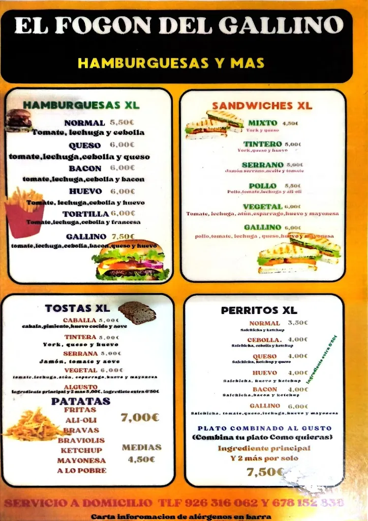 Menu_Bar El fogón del Gallino_Valdepeñas_image_1