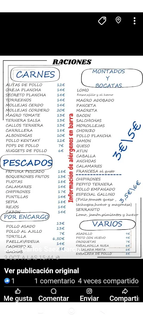 Menu_Bar El fogón del Gallino_Valdepeñas_image_2