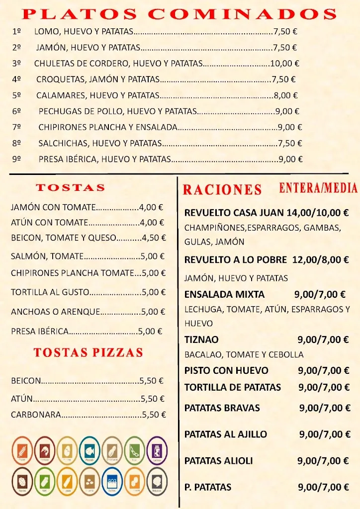Menu_Bar Casa Juan_Valdepeñas_image_3