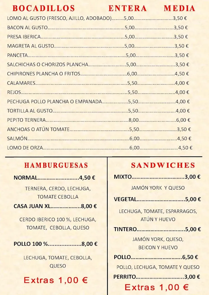 Menu_Bar Casa Juan_Valdepeñas_image_4
