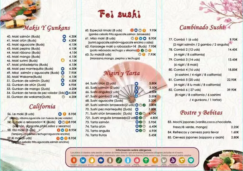 Menu_Bar Fei Sushi_Valdepeñas_image_1
