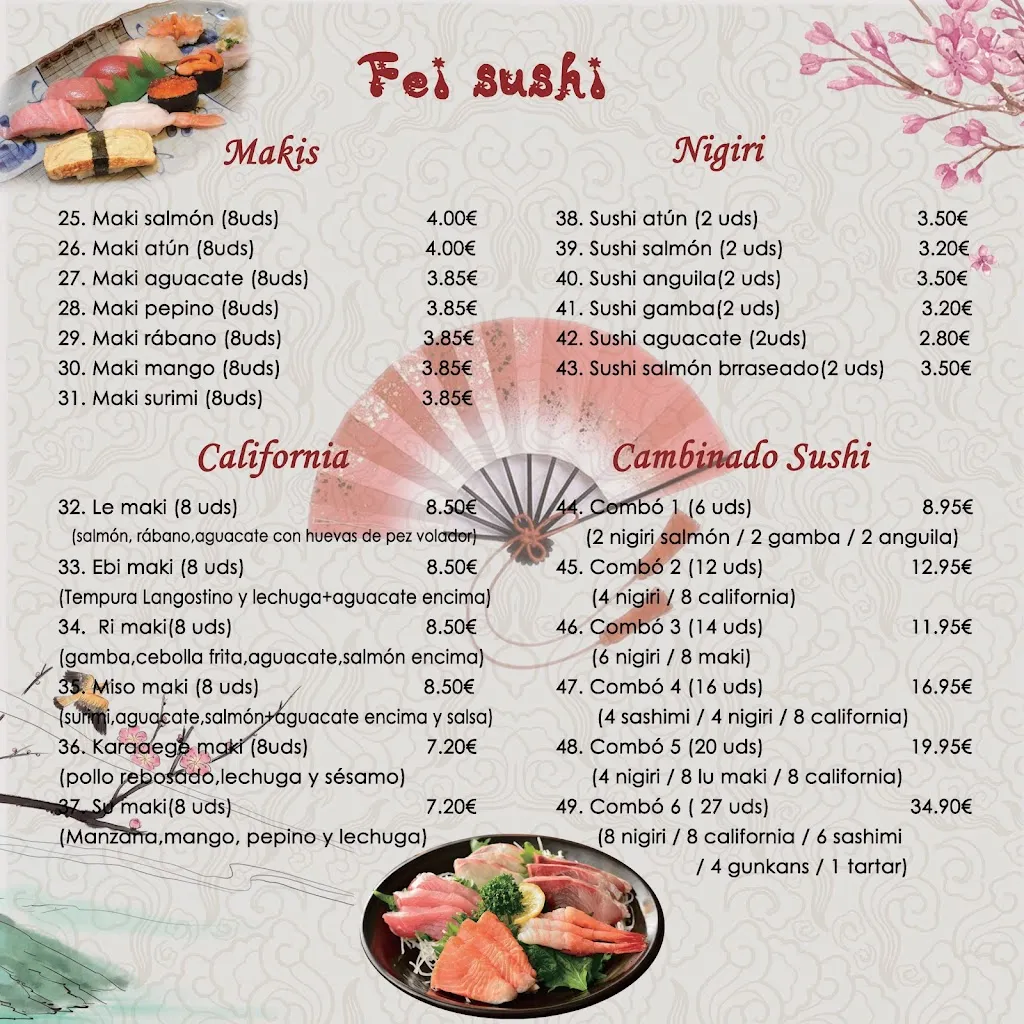 Menu_Bar Fei Sushi_Valdepeñas_image_3