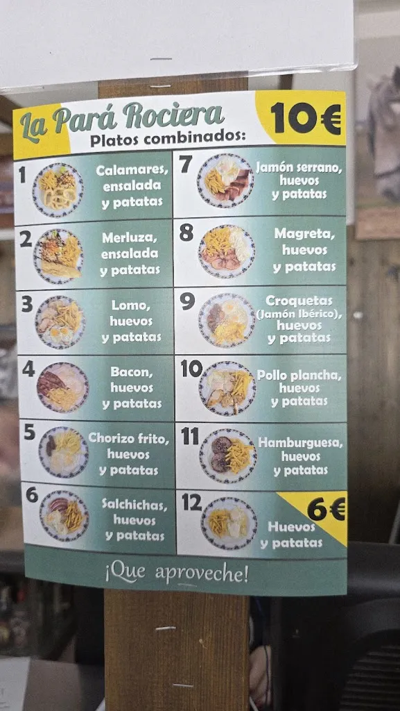 Menu_La Pará Rociera_Valdepeñas_image_1