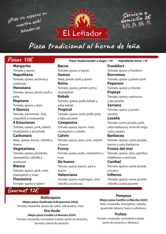 Menu_Pizzería el Leñador_Valdepeñas_image_1