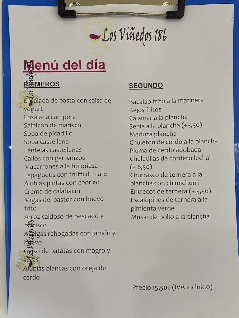 Menu_Restaurante Los Viñedos 186_Valdepeñas_image_1