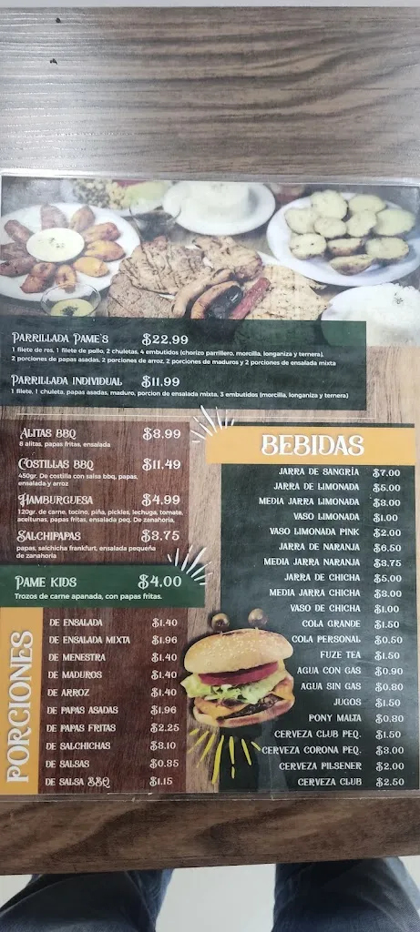 Menu_PAME'S restaurant_Carcelén_image_1