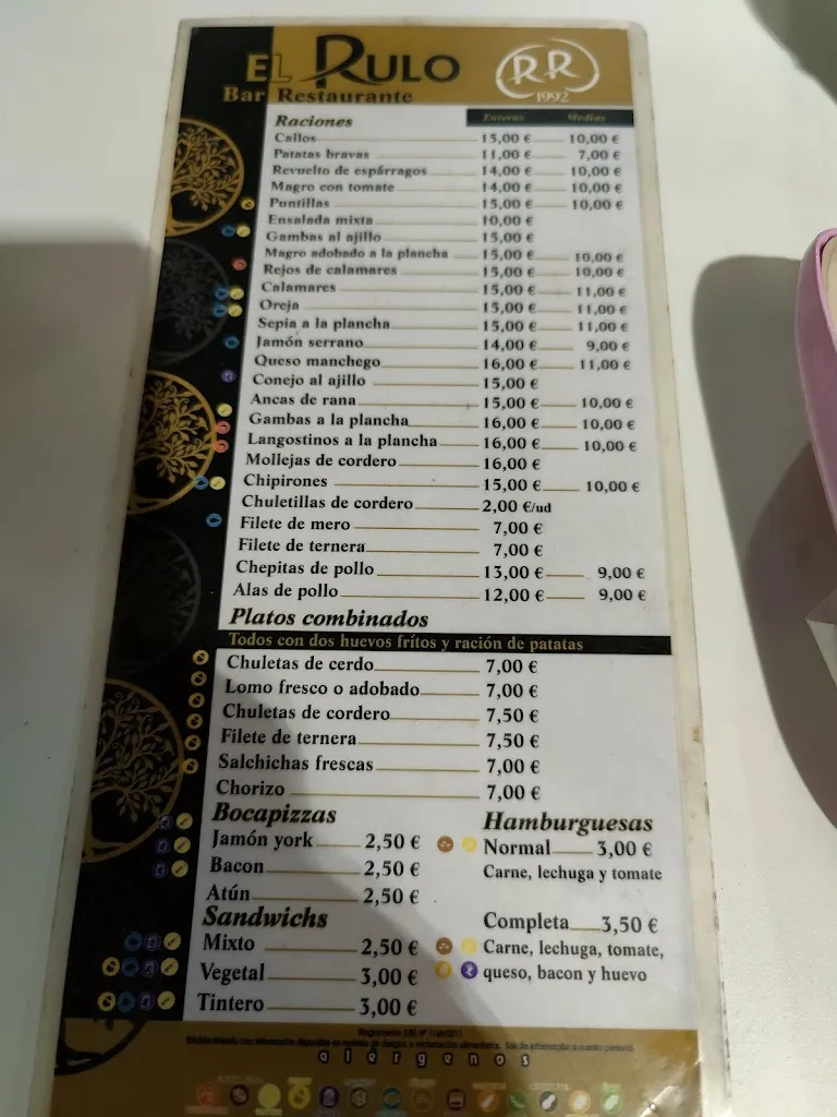 Menu_Restaurante El Rulo_Villarrubia de los Ojos_immagine_4