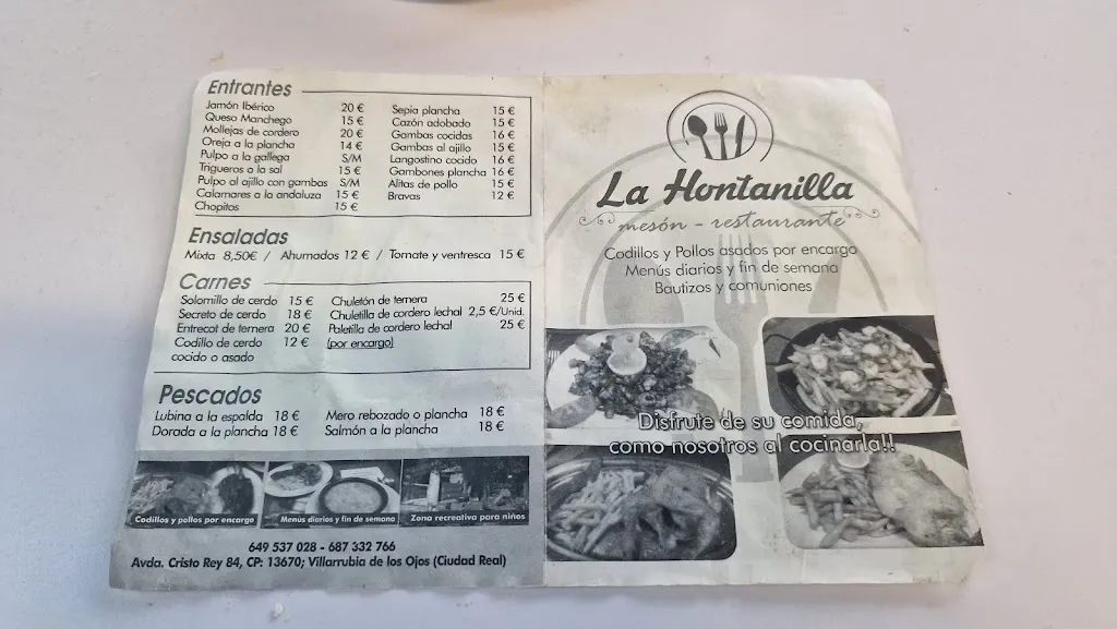 Menu_Mesón la Hontanilla_Villarrubia de los Ojos_image_2