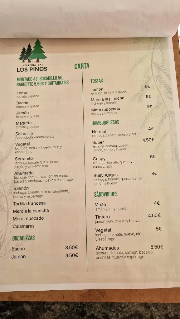 Menu_Bar Restaurante Los Pinos_Villarrubia de los Ojos_image_1