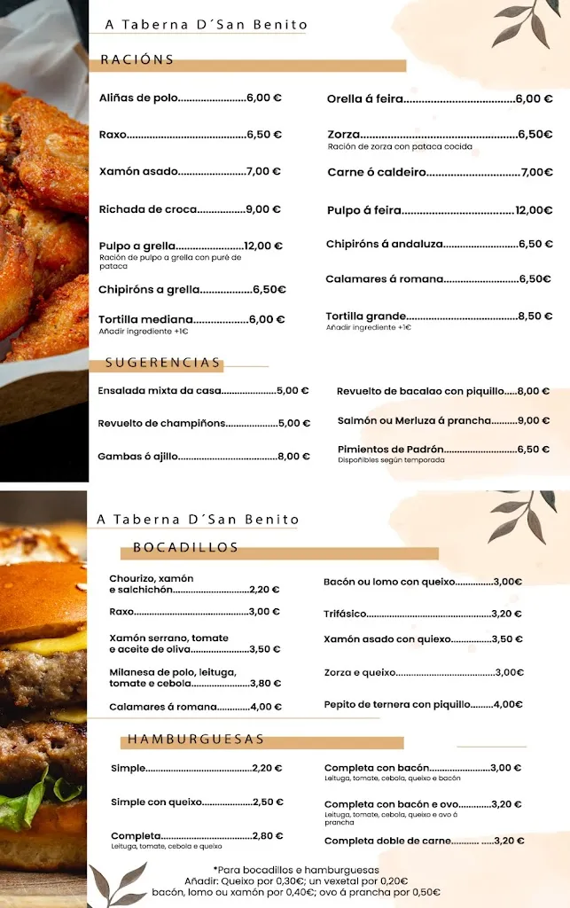 Menu_A Taberna D´San Benito_Boqueixón_image_1