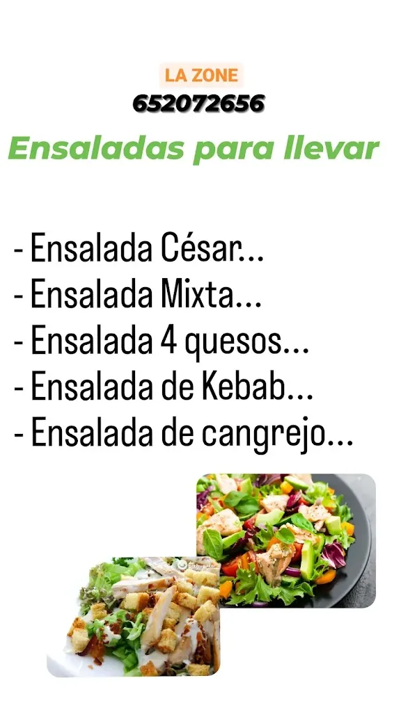 Menu_Pizzería LA ZONE_Villarrubia de los Ojos_immagine_2