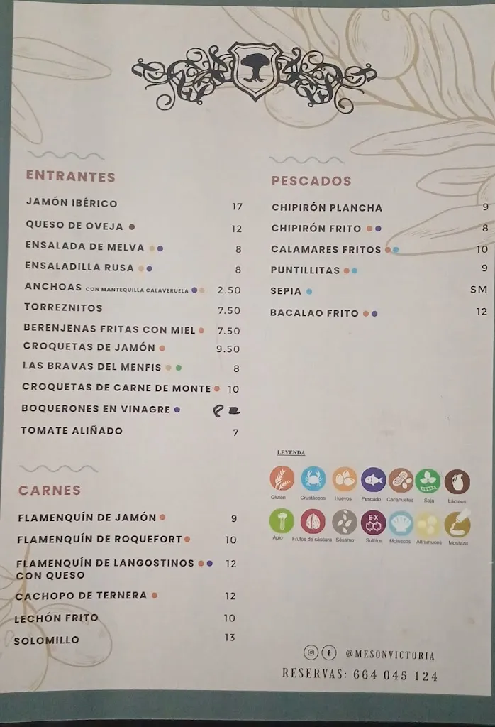 Menu_Mesón Victoria_Bélmez_immagine_1