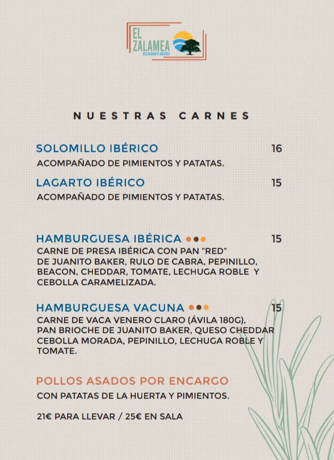 Menu_El Zalamea_Bélmez_image_4