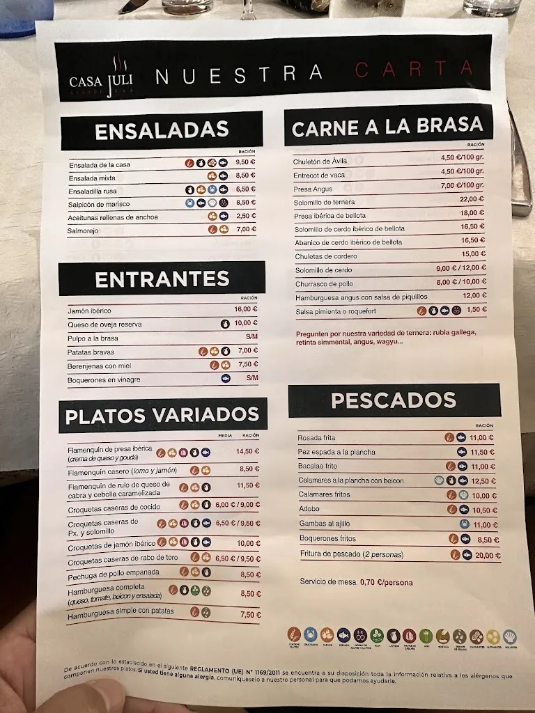 Menu_Bar restaurante Casa Juli_Cabra_image_1