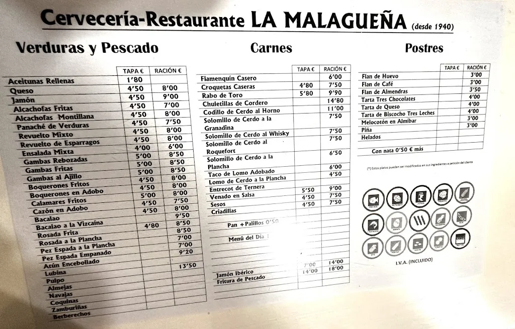 Menü_Restaurante La Malagueña_Cabra_Bild_1