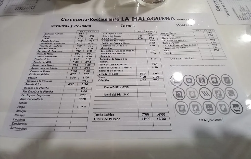 Menü_Restaurante La Malagueña_Cabra_Bild_2