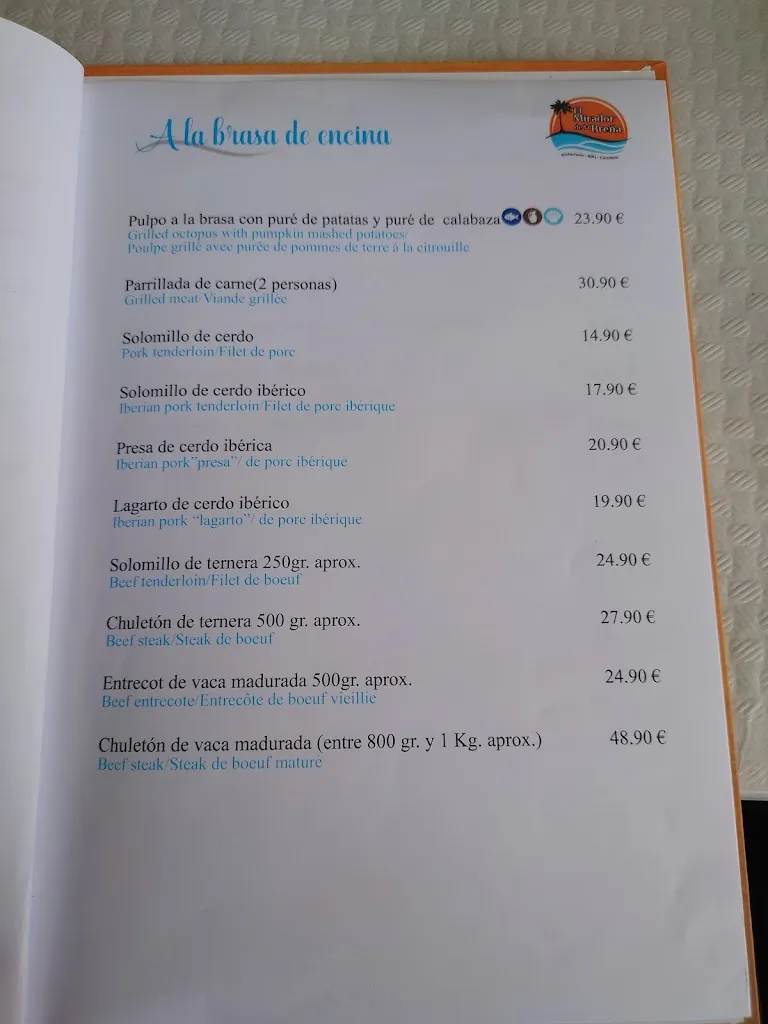 Menu_Chiringuito El Mirador de La Breña_Almodóvar del Río_image_4