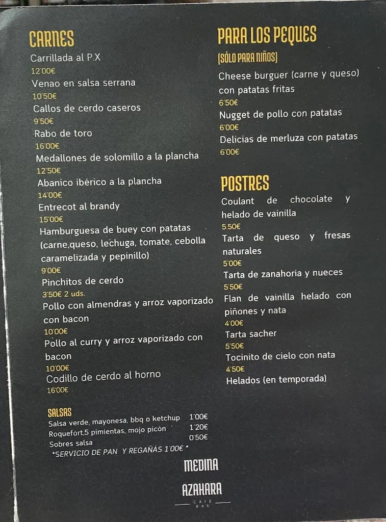 Menu_Café-Bar Medina Azahara_Almodóvar del Río_image_1