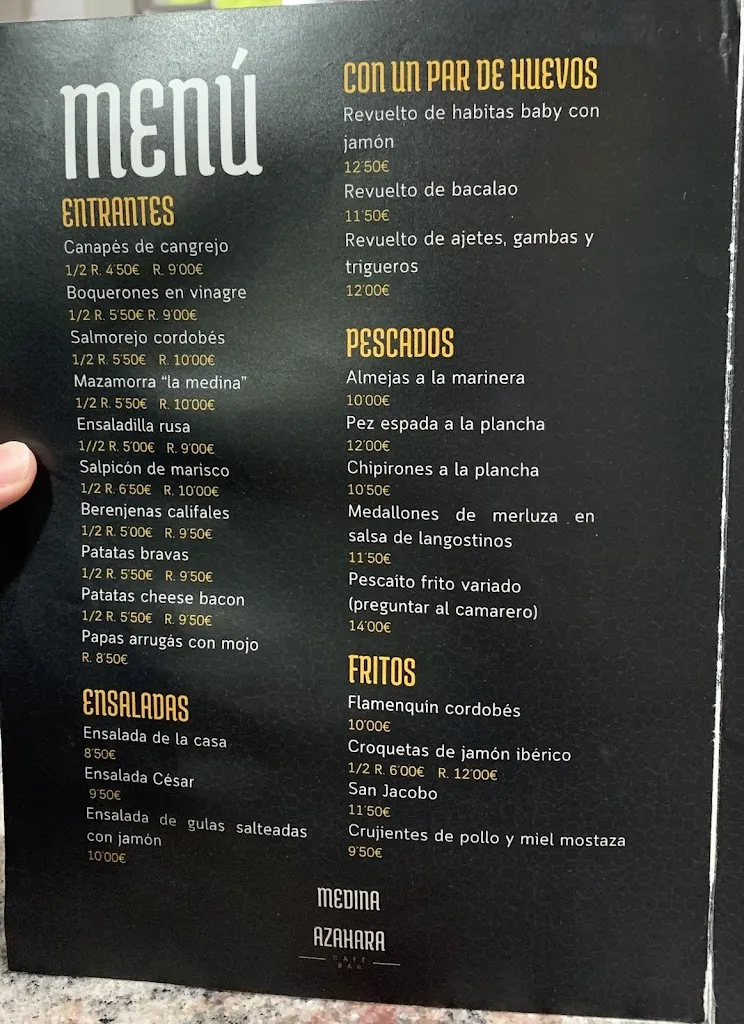 Menu_Café-Bar Medina Azahara_Almodóvar del Río_image_2