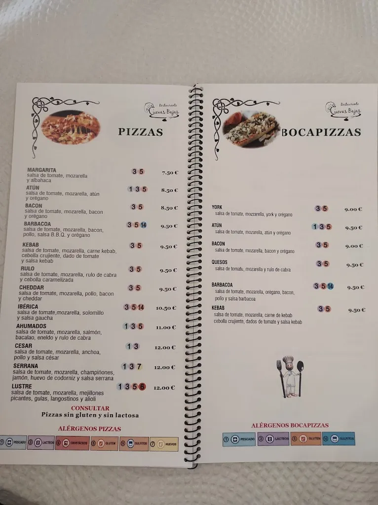 Menu_Restaurante Cuevas Bajas_Almodóvar del Río_immagine_3