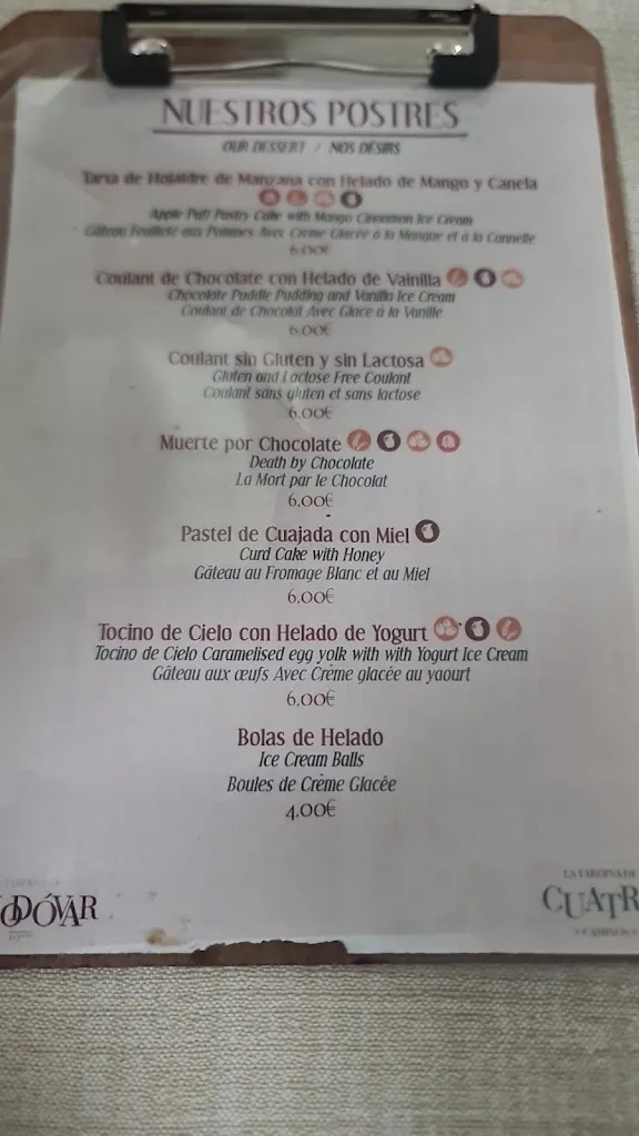 Menu_Rte. La Taberna de Almodovar_Almodóvar del Río_image_3