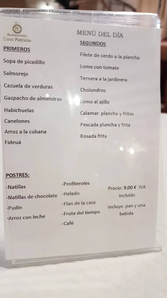 Menu_Restaurante Casa Patricio_Bujalance_image_1